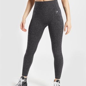 Gymshark black wild seamless size large leggings never worn